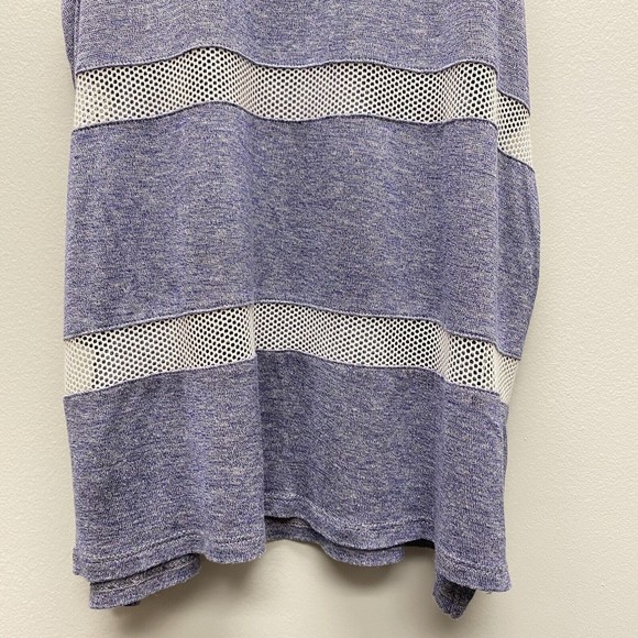 Townsen Gecko Sleeveless‎ Top SIZE XS Sheer Mesh Stripe Tank Top Blue White - Picture 6 of 9